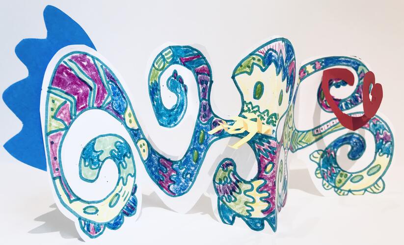 Joana Vasconcelos Paper Sculpture Activity Step 6