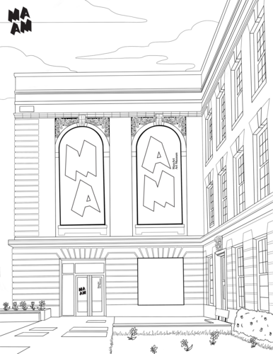 MAAM Exterior Coloring Page 2020