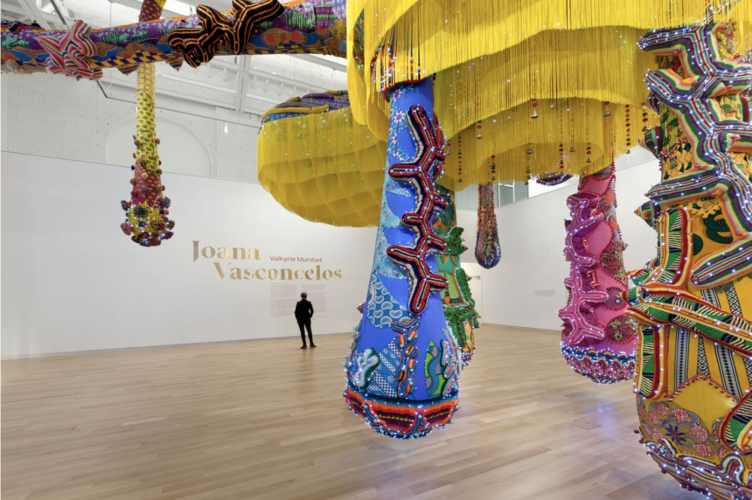 Installation view of Joana Vasconcelos' Valkyrie Mumbet