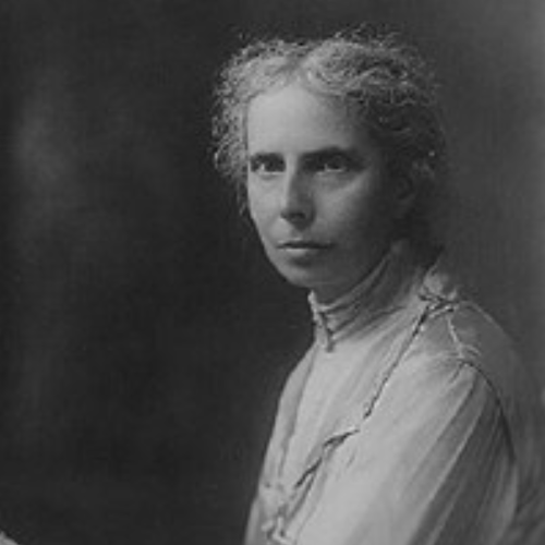 Historic black and white photograph of Alice Stone Blackwell