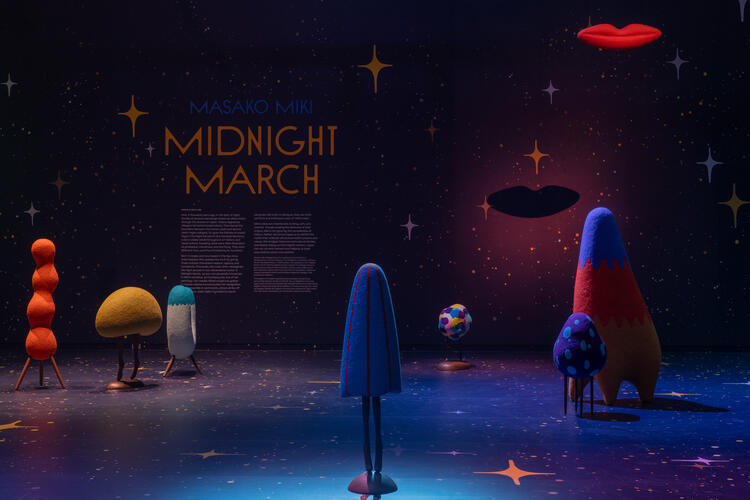  Installation view of the exhibition Masako Miki: Midnight 
