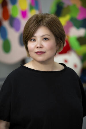 Portrait photograph of artist Masako Miki. 